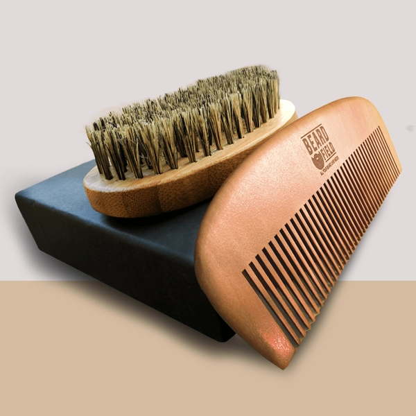 Best Boar Bristles Beard Brush & Best Wooden Comb Kit Default Title 2
