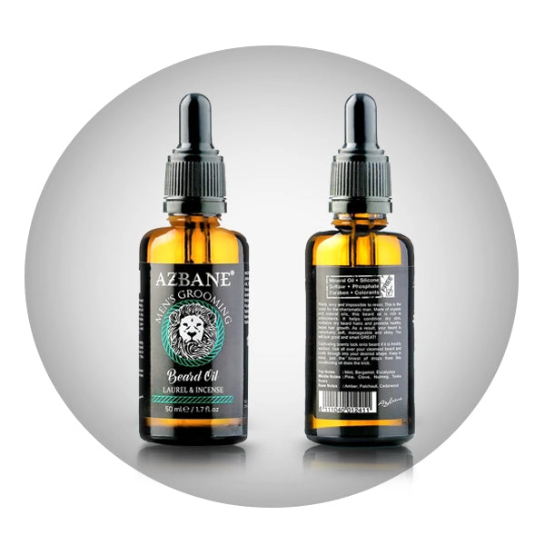 Premium Organic Beard Oil  - Laurel & Incense .5 Fl oz 2