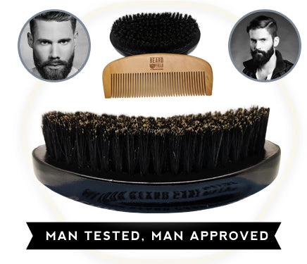 Beard Brush for Men - 100% Pure Wild Boar Hair - Beard and Mustache care Default Title 0