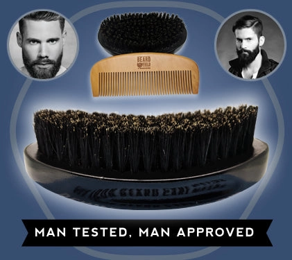 Beard Brush for Men - 100% Pure Wild Boar Hair - Beard and Mustache care Default Title 2