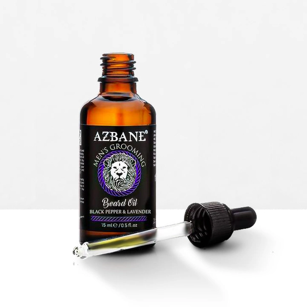 Premium Organic Beard Oil  - Black Pepper & Lavender 1.7 Fl oz 0