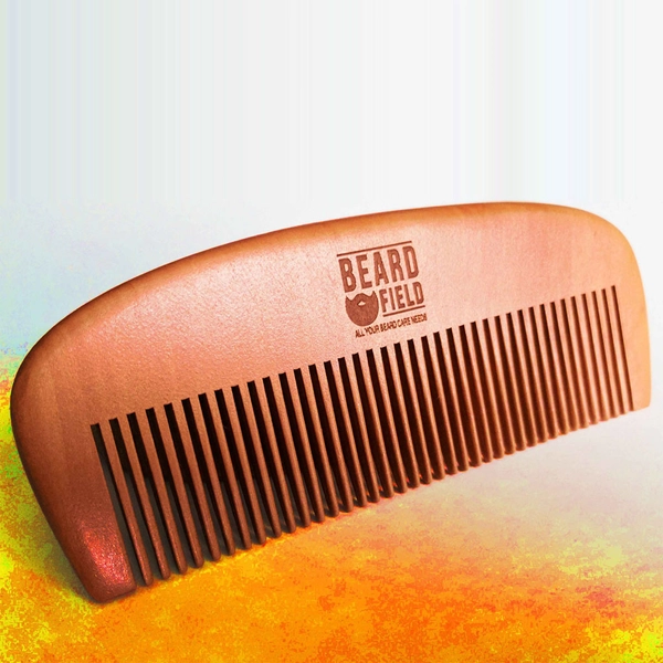 Wooden Beard Comb  | Natural pearwood - Anti-static Default Title 0